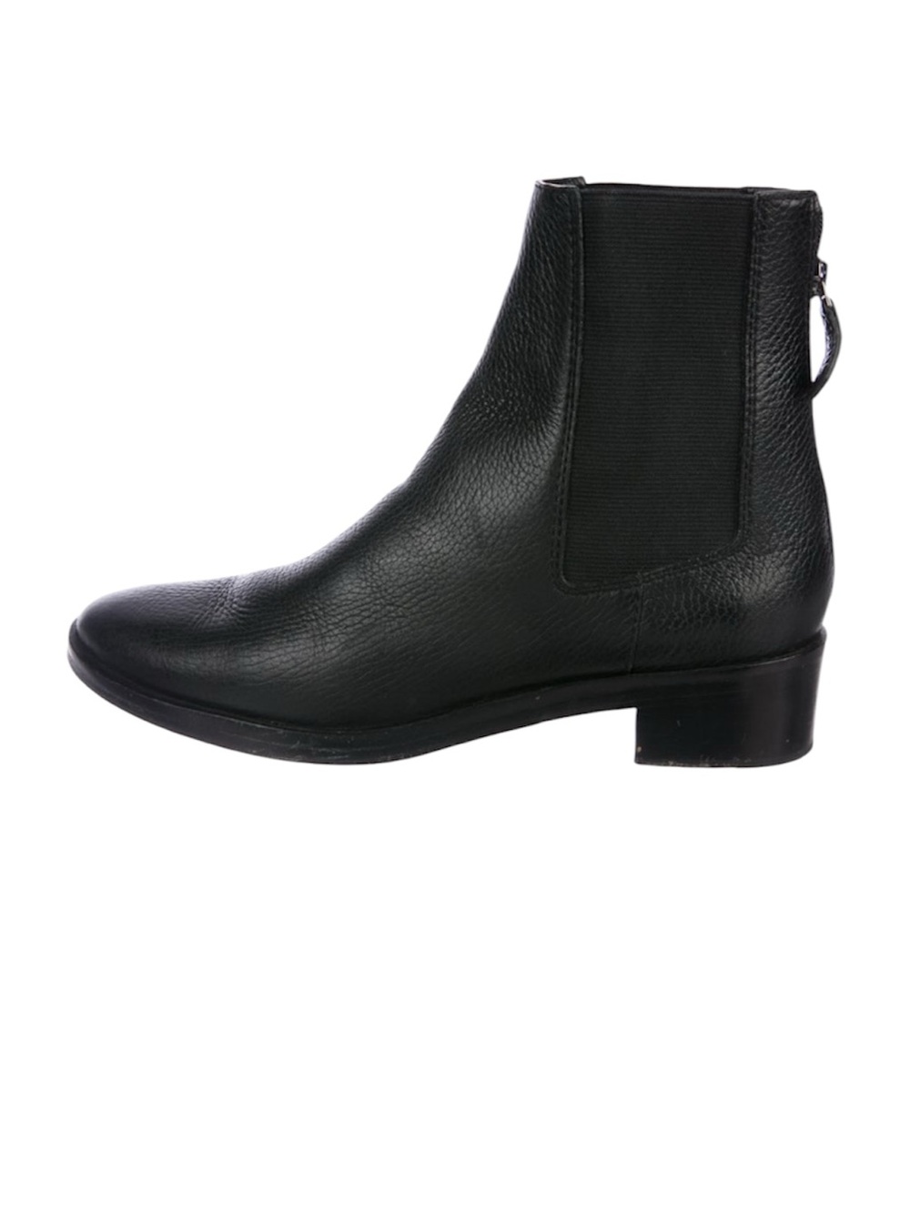 Tory Burch Milburn Black Leather Chelsea Riding Ankle Boots Size 8 $450